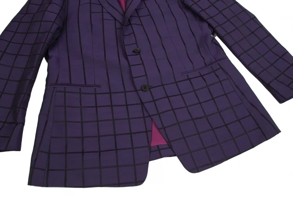 ISSEY MIYAKE MEN Random Window Pen Check Jacket K-124890_007