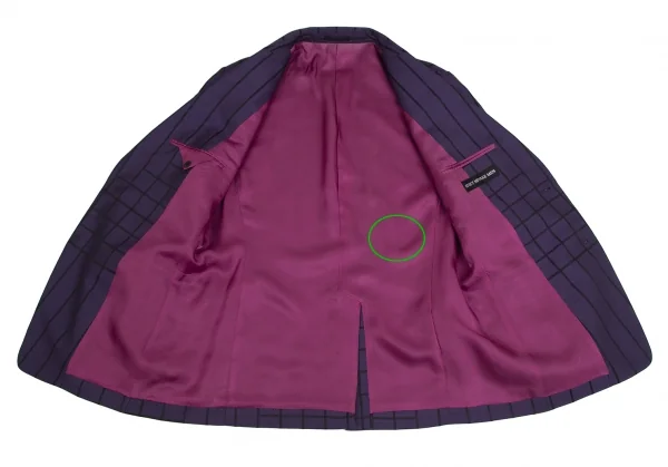ISSEY MIYAKE MEN Random Window Pen Check Jacket K-124890_010