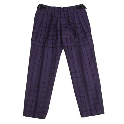 ISSEY MIYAKE MEN Random Window Pen Check Pants