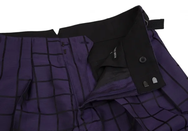 ISSEY MIYAKE MEN Random Window Pen Check Pants K-124891_005