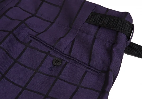 ISSEY MIYAKE MEN Random Window Pen Check Pants K-124891_010
