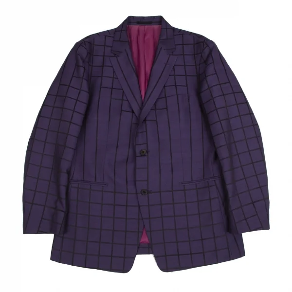 ISSEY MIYAKE MEN Random Window Pen Check Jacket & Pants K-124892_002