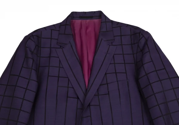 ISSEY MIYAKE MEN Random Window Pen Check Jacket & Pants K-124892_003