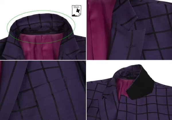 ISSEY MIYAKE MEN Random Window Pen Check Jacket & Pants K-124892_004