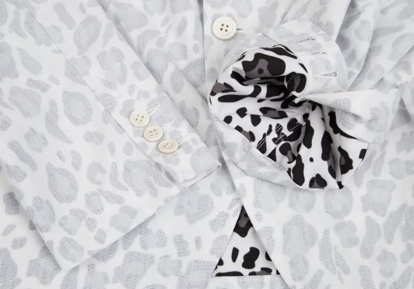 BLACK COMME des GARCONS Leopard printed Insideout Jacket K-124906_010