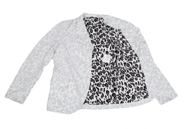 BLACK COMME des GARCONS Leopard printed Insideout Jacket K-124906_013