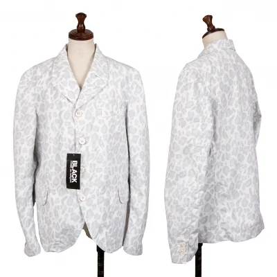 BLACK COMME des GARCONS Leopard printed Insideout Jacket