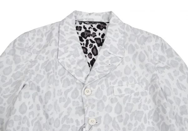 BLACK COMME des GARCONS Leopard printed Insideout Jacket K-124906_003