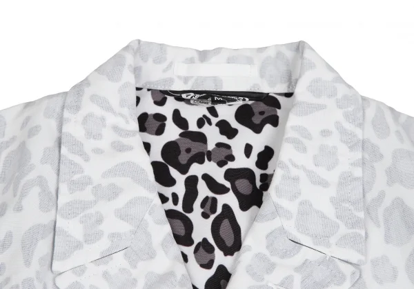 BLACK COMME des GARCONS Leopard printed Insideout Jacket K-124906_004