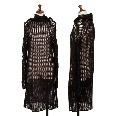 DIESEL Side Switching Openwork Low Gauge Knit Dress