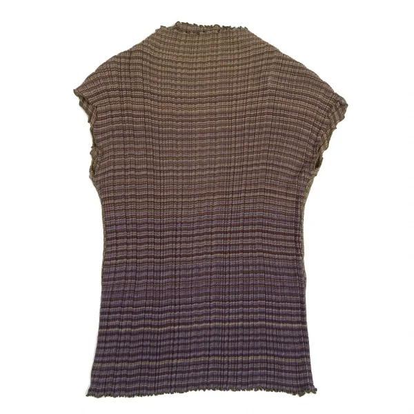 JURGEN LEHL Stripe Rib Knit Sleeveless Shirt K-124923_002