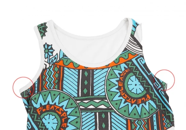 PLEATS PLEASE Trump Printed Tank Top K-124924_003