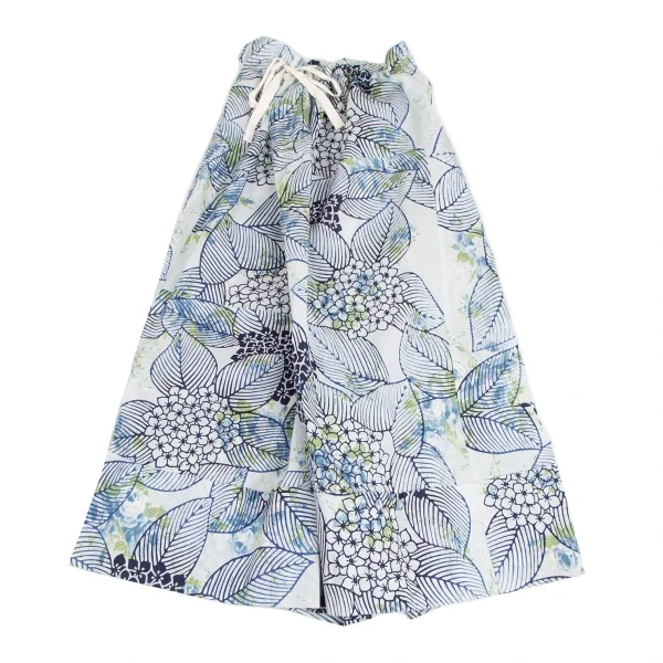 tao COMME des GARCONS Hydrangea Printed Half Wrap Wide Pants K-124925_002