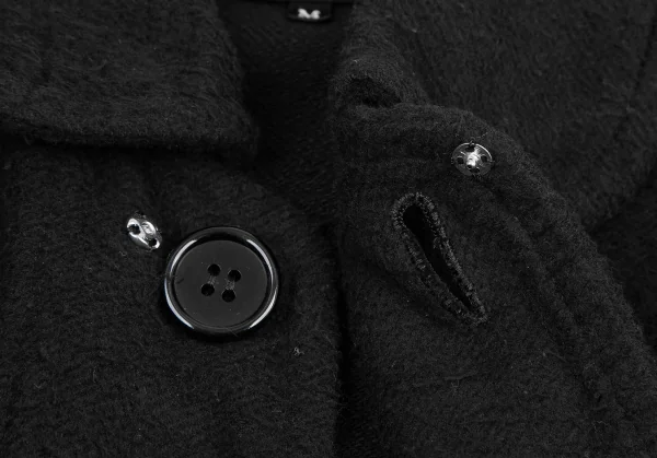 tricot COMME des GARCONS Dyed Cotton Shaggy Round Collar Jacket K-124927_009