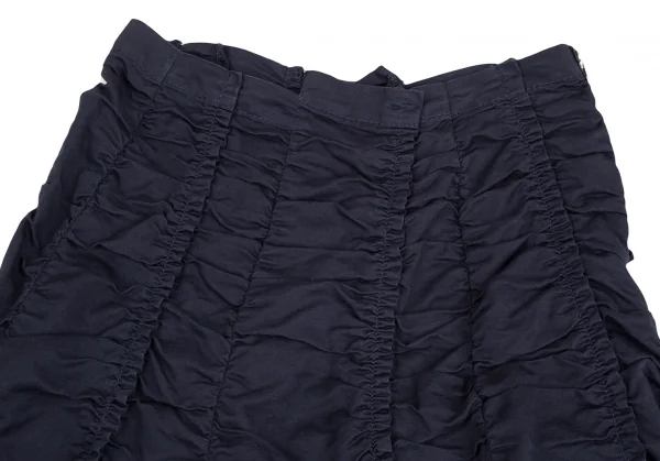 tricot COMME des GARCONS Cotton Linen Ruched Gathered Skirt K-124928_003