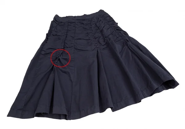 tricot COMME des GARCONS Cotton Linen Ruched Gathered Skirt K-124928_005