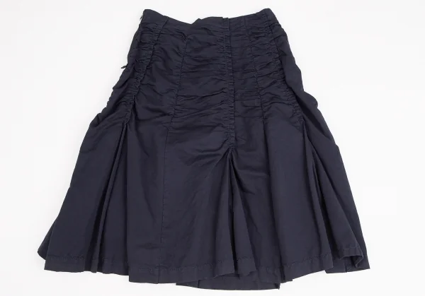 tricot COMME des GARCONS Cotton Linen Ruched Gathered Skirt K-124928_008