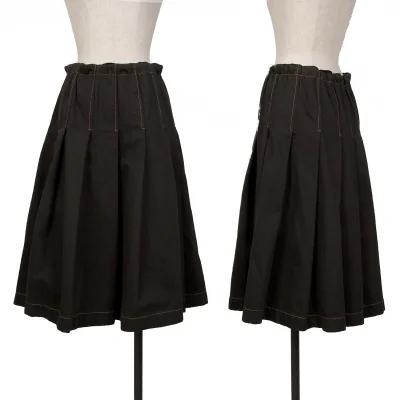 tricot COMME des GARCONS Fleece Lined Pleated Skirt