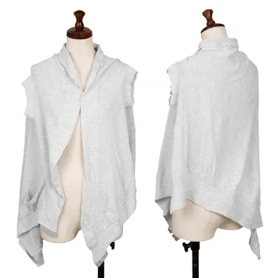 Y's Cotton Asymmetry Buttonless Cardigan