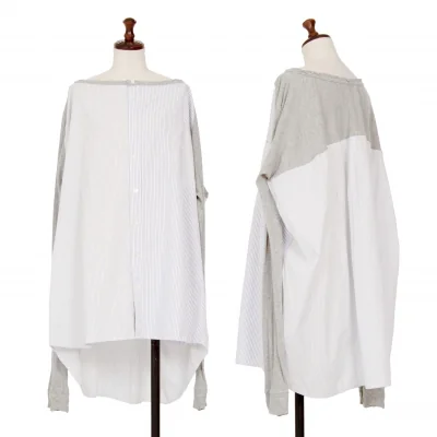 Y's Knit Switching Striped Shirt