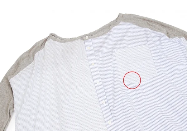 Y's Knit Switching Striped Shirt K-124959_003