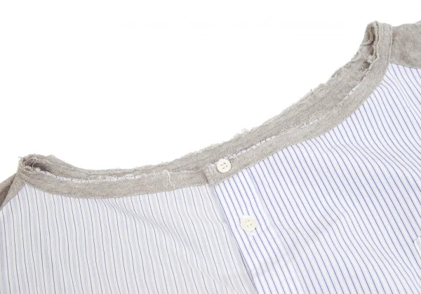 Y's Knit Switching Striped Shirt K-124959_005