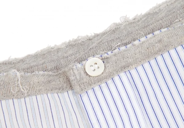 Y's Knit Switching Striped Shirt K-124959_006