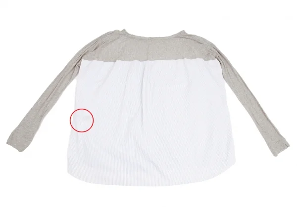 Y's Knit Switching Striped Shirt K-124959_015