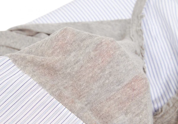 Y's Knit Switching Striped Shirt K-124959_017