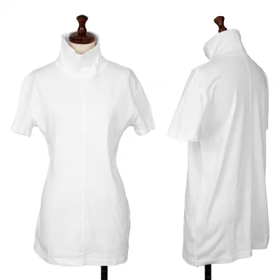 Yohji Yamamoto FEMME Cotton Jersey Turtleneck T Shirt