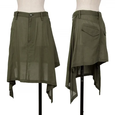 Yohji Yamamoto FEMME Front And Back Switching Design Skirt