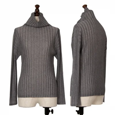 PLEATS PLEASE Rib Pleated High-neck Top