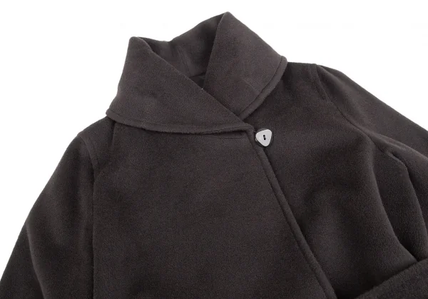 アルマーニコレツィオーニARMANI COLLEZIONI カシミヤ混ガウンコート 茶42 K-124989_003