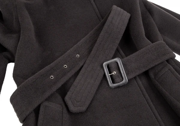 アルマーニコレツィオーニARMANI COLLEZIONI カシミヤ混ガウンコート 茶42 K-124989_009