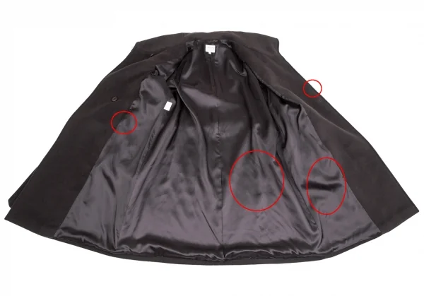 アルマーニコレツィオーニARMANI COLLEZIONI カシミヤ混ガウンコート 茶42 K-124989_012