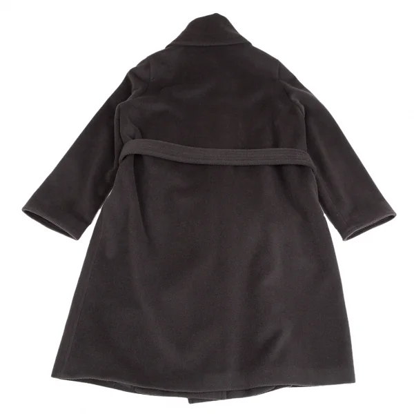 アルマーニコレツィオーニARMANI COLLEZIONI カシミヤ混ガウンコート 茶42 K-124989_017