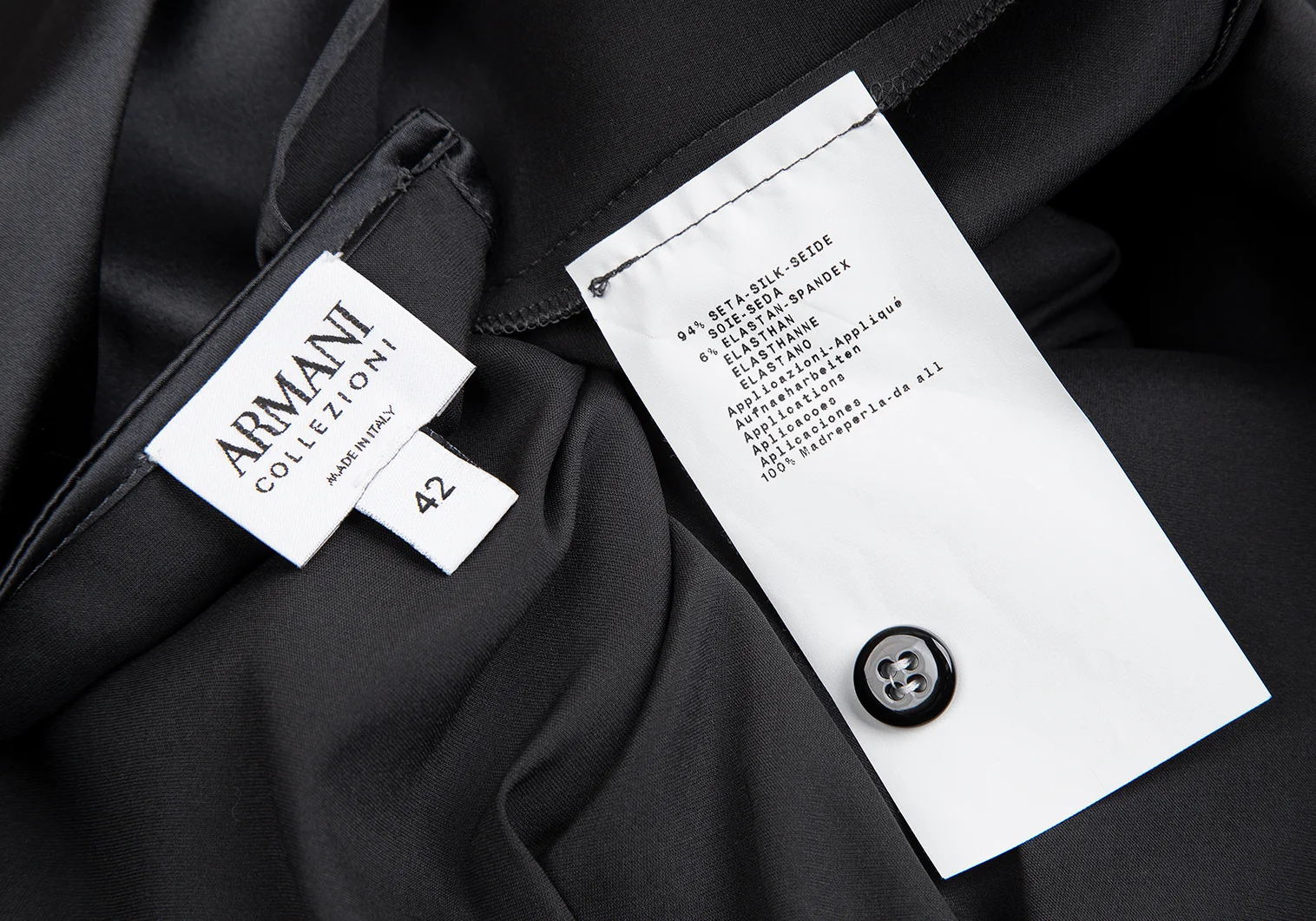 アルマーニコレツィオーニARMANI COLLEZIONI シルクフロント