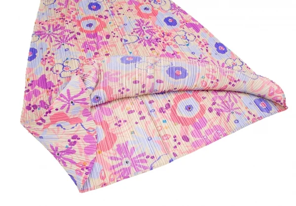 PLEATS PLEASE Floral Printed Top & Skirt K-125038_017
