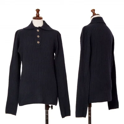 45rpm Wool Collar Rib Knit Sweater