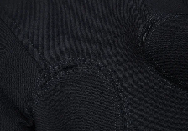 コムデギャルソンCOMME des GARCONS ウールギャバボンディング切替ショートジャケット 紺S K-125050_013
