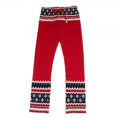 JUNYA WATANABE MAN PINK Wool Nordic Knit  Pants