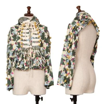 tao COMME des GARCONS Botanical Print Bolero Jacket
