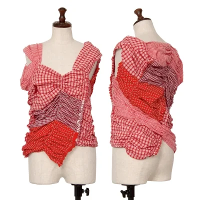 tricot COMME des GARCONS Pattern Switching Sleeveless Shirt