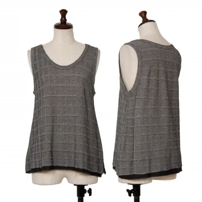 Y's Glen Check Tank Top