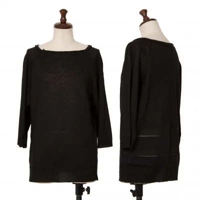 Yohji Yamamoto NOIR Openwork Line Knit Sweater
