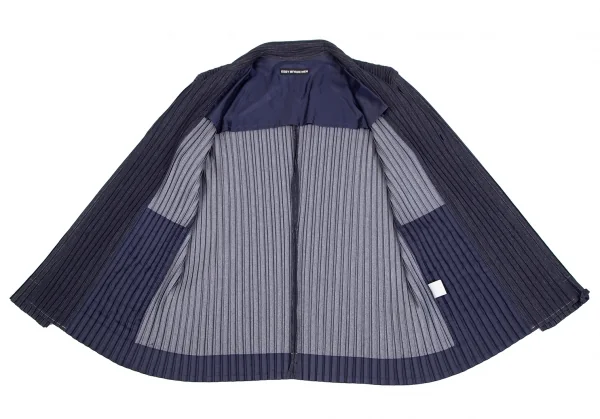 イッセイミヤケ メンISSEY MIYAKE MEN デニムプリントプリーツセットアップスーツ インディゴ4 K-125115_005