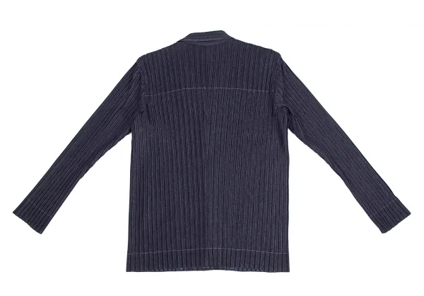 イッセイミヤケ メンISSEY MIYAKE MEN デニムプリントプリーツセットアップスーツ インディゴ4 K-125115_006