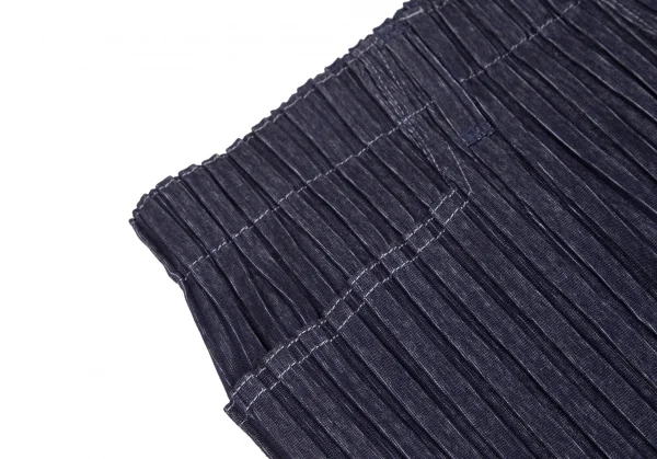 イッセイミヤケ メンISSEY MIYAKE MEN デニムプリントプリーツセットアップスーツ インディゴ4 K-125115_011