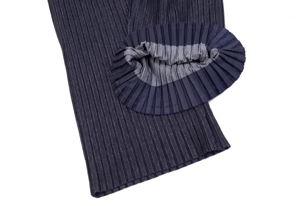 イッセイミヤケ メンISSEY MIYAKE MEN デニムプリントプリーツセットアップスーツ インディゴ4 K-125115_015