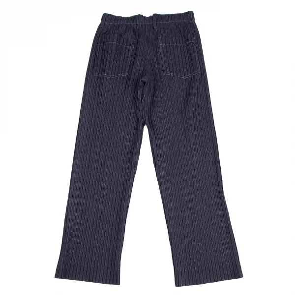 イッセイミヤケ メンISSEY MIYAKE MEN デニムプリントプリーツセットアップスーツ インディゴ4 K-125115_016